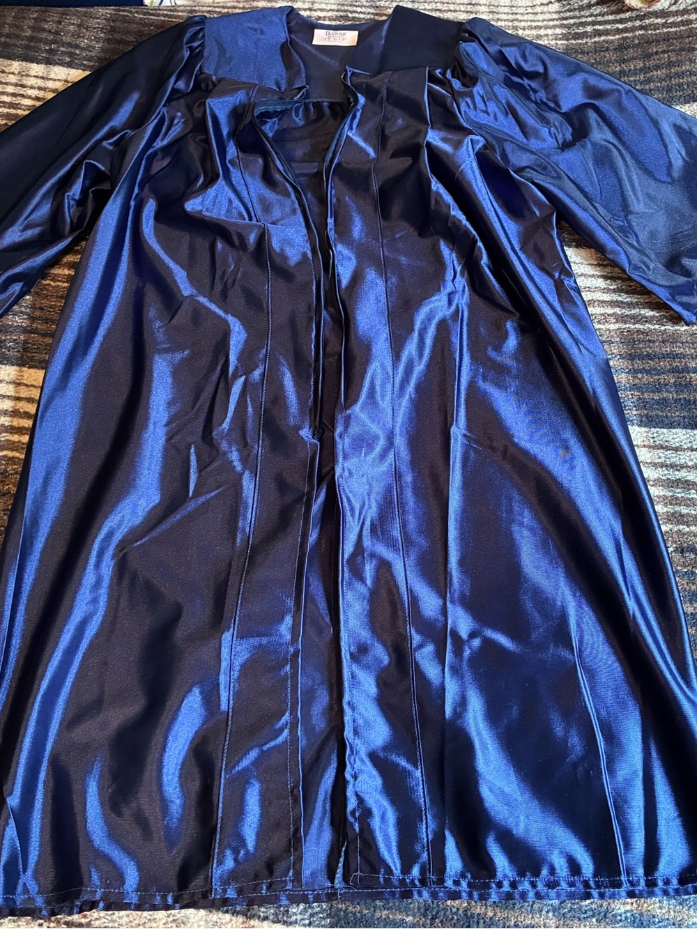 Blue Graduation Gown Robe - Picture 1 of 3